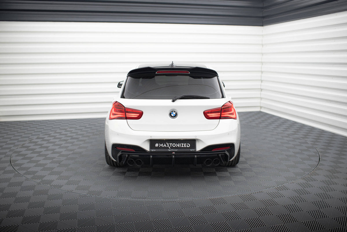 Rear Valance V.3 suitable for BMW 1 M-Pack / M140i F20 Facelift (Version with dual exhausts on both sides)