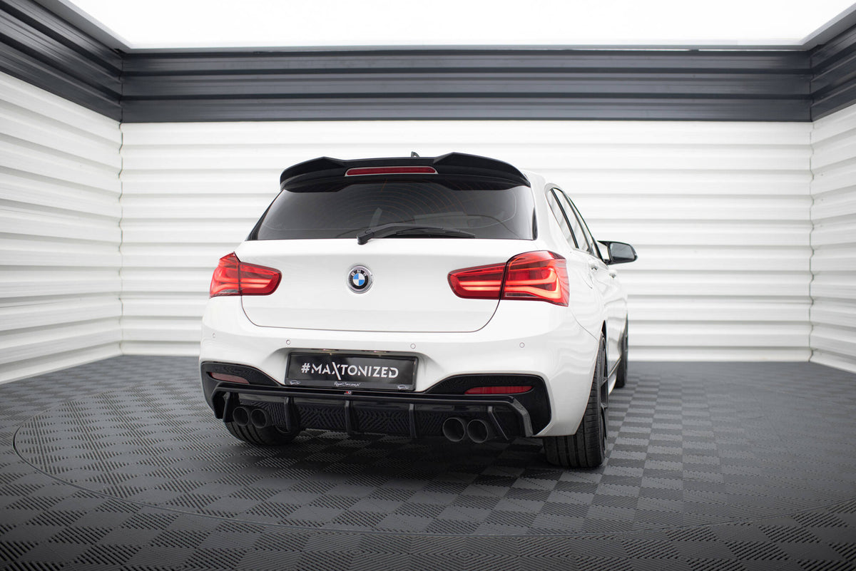 Rear Valance V.3 suitable for BMW 1 M-Pack / M140i F20 Facelift (Version with dual exhausts on both sides)