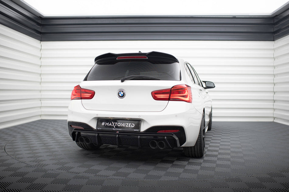 Rear Valance V.3 suitable for BMW 1 M-Pack / M140i F20 Facelift (Version with dual exhausts on both sides)