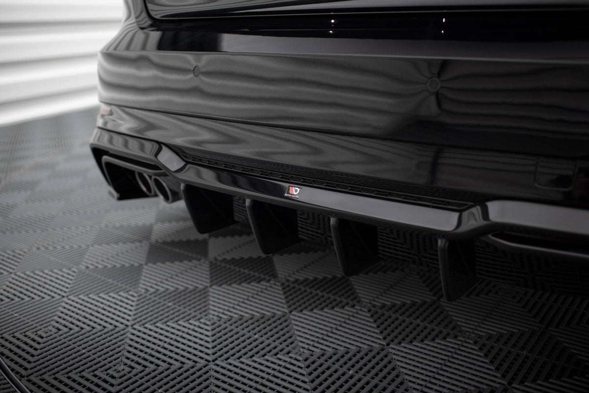 Rear Valance suitable for Audi A3 S-Line Sportback 8V Facelift (Version with dual exhausts on one side)