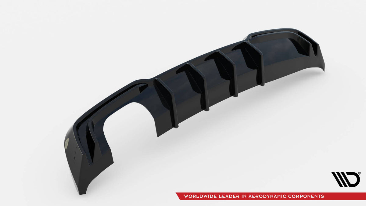 Rear Valance suitable for Audi A3 S-Line Sportback 8V Facelift (Version with dual exhausts on one side)