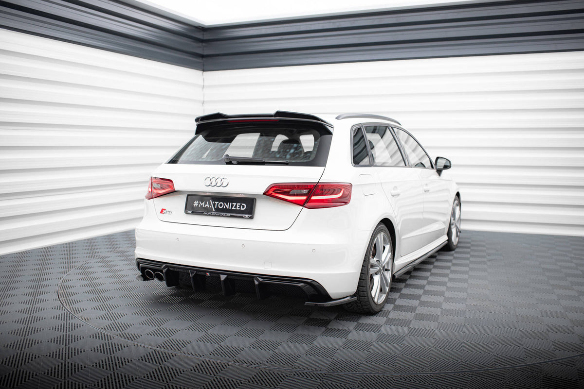 Rear Valance suitable for Audi A3 S-Line Sportback 8V (Version with dual exhausts tips on one side)