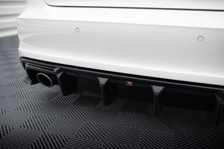 Rear Valance suitable for Audi A3 S-Line Sportback 8V (Version with single exhaust tips on one side)