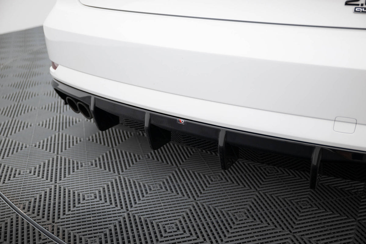 Rear Valance suitable for Audi A3 Sedan 8V Facelift (Version with dual exhaust tips on one side)