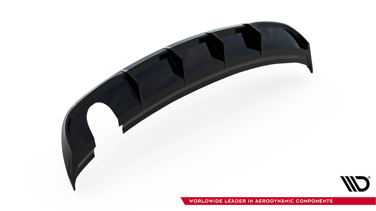 Rear Valance suitable for Audi A3 Sedan 8V Facelift (Version with single exhaust tips on one side)