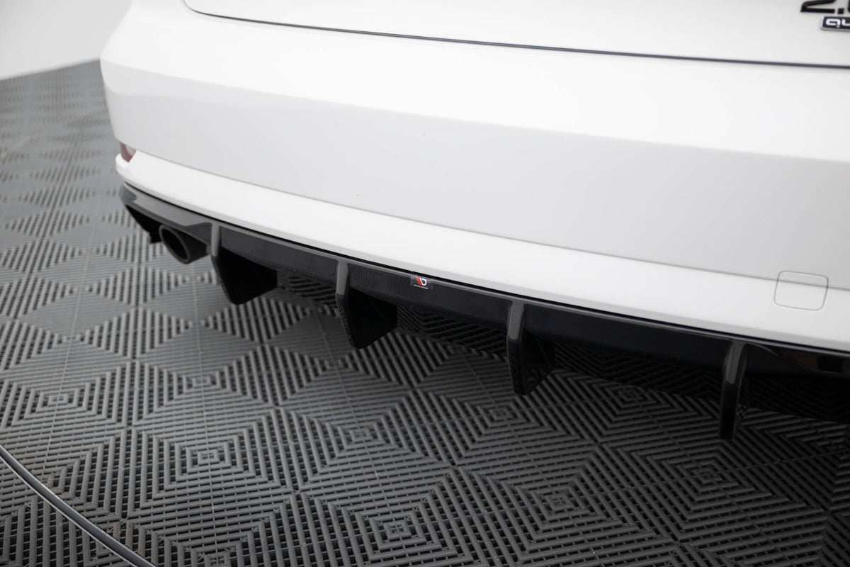 Rear Valance suitable for Audi A3 Sedan 8V Facelift (Version with single exhaust tips on one side)