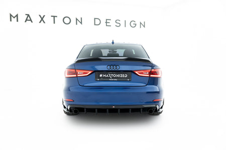 Rear Valance suitable for Audi A3 Sedan 8V (Version with single exhaust tips on both sides)