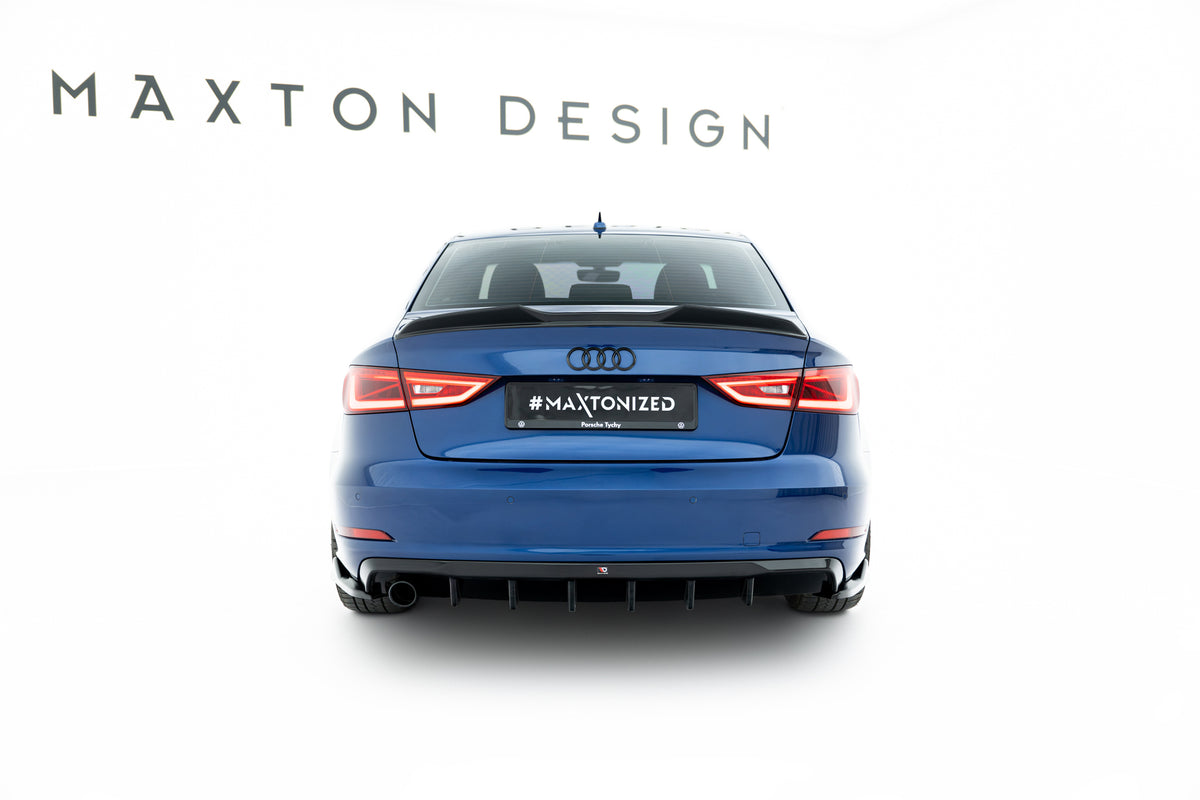 Rear Valance suitable for Audi A3 Sedan 8V (Version with single exhaust tips on one side)