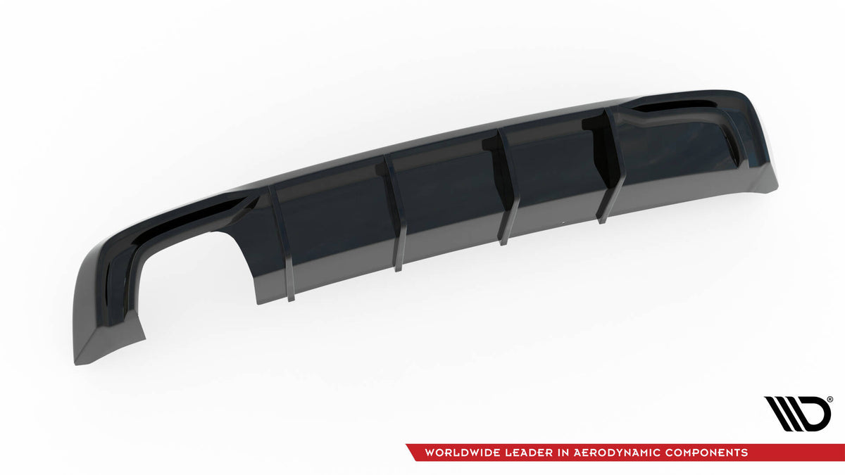 Rear Valance suitable for Audi A3 Sportback 8V Facelift (Version with double exhaust tip)