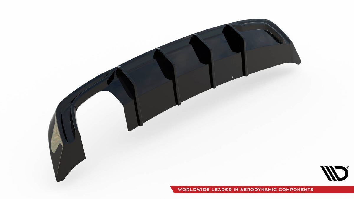 Rear Valance suitable for Audi A3 Sportback 8V Facelift (Version with double exhaust tip)