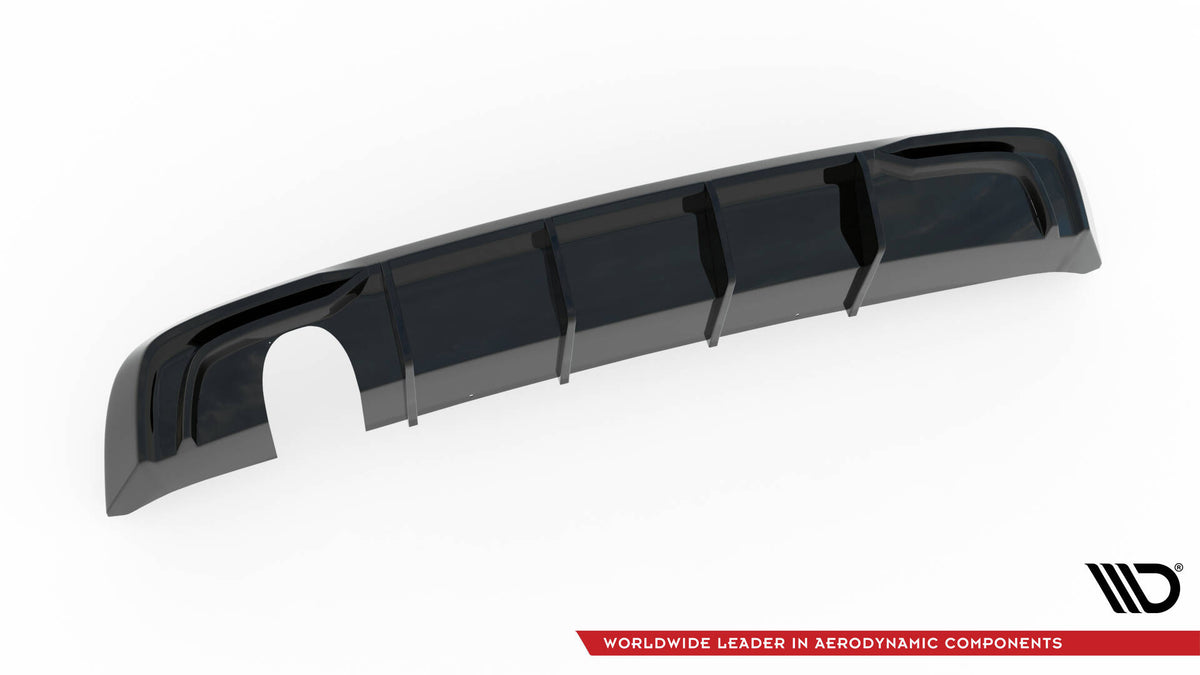 Rear Valance suitable for Audi A3 Sportback 8V Facelift (Version with one exhaust tip on single side)