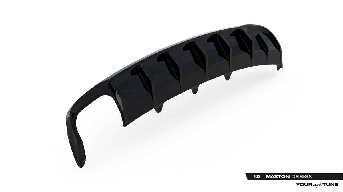 Rear Valance suitable for Audi A4 B8 Facelift (Single side dual exhaust version)