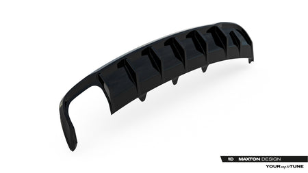 Rear Valance suitable for Audi A4 B8 Facelift (Single side dual exhaust version)