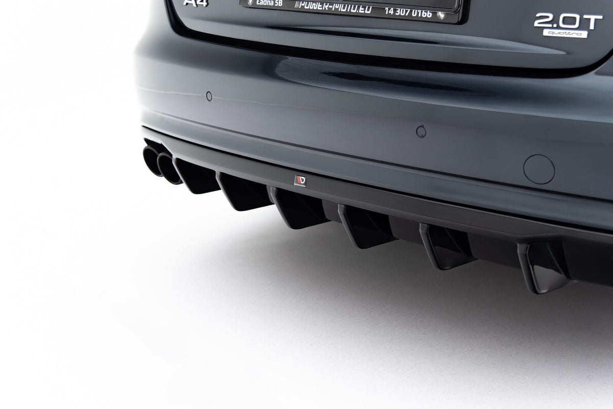 Rear Valance suitable for Audi A4 B8 Facelift (Single side dual exhaust version)