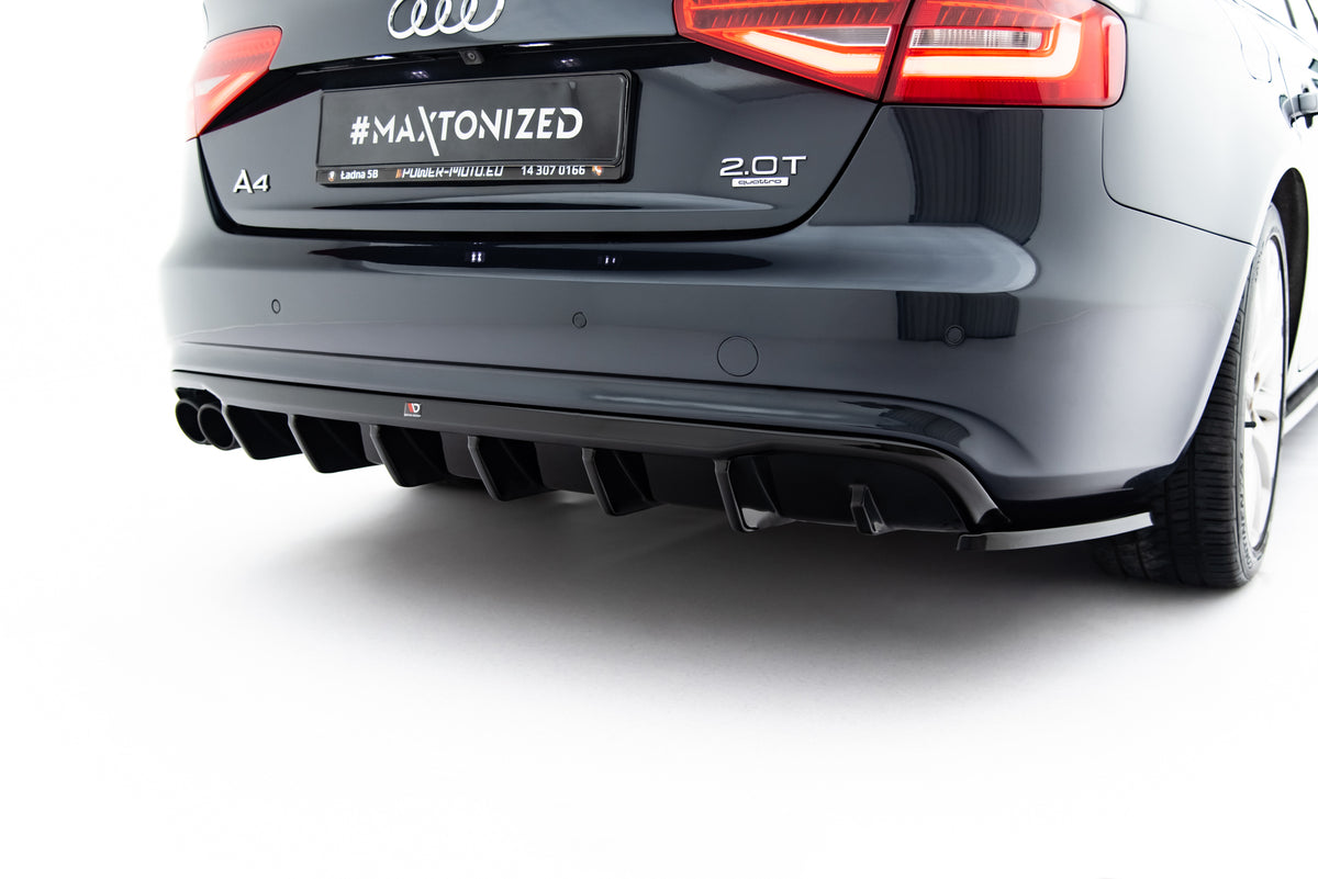 Rear Valance suitable for Audi A4 B8 Facelift (Single side dual exhaust version)