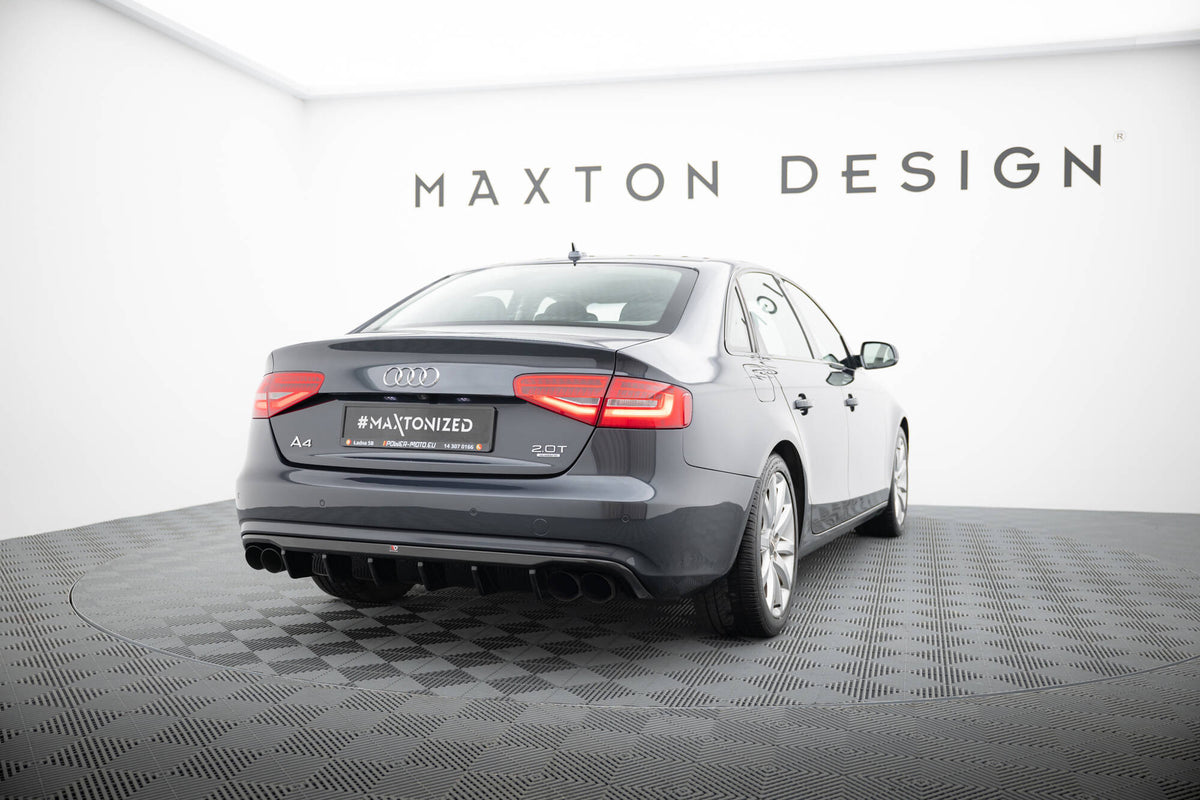 Rear Valance suitable for Audi A4 B8 Facelift (Version with dual exhausts on both sides)