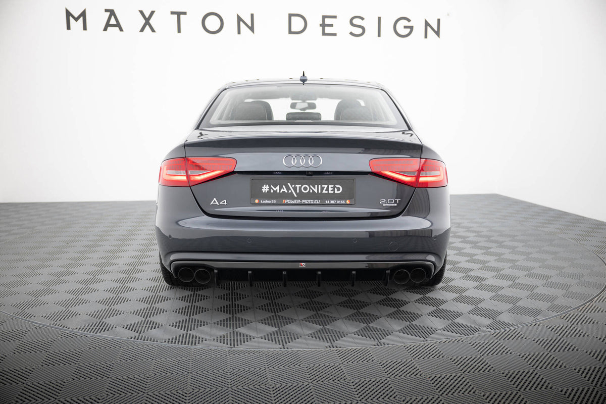 Rear Valance suitable for Audi A4 B8 Facelift (Version with dual exhausts on both sides)