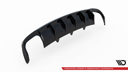Rear Valance suitable for Audi A4 B8 Facelift (Version with dual exhausts on both sides)