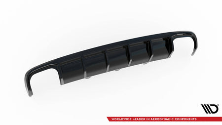 Rear Valance suitable for Audi A4 B8 Facelift (Version with dual exhausts on both sides)
