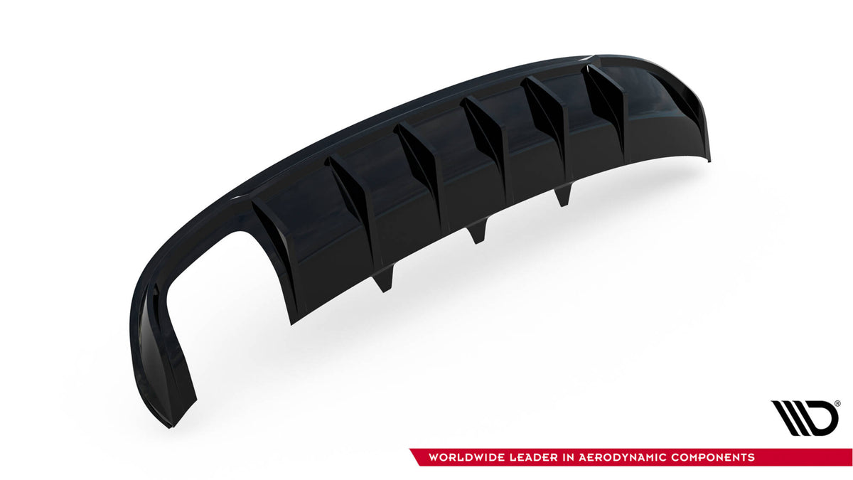 Rear Valance suitable for Audi A4 S-Line Sedan / Avant B8 (Version with dual exhaust tips on one side)