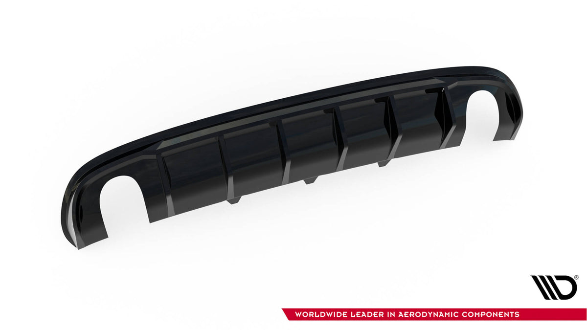 Rear Valance suitable for Audi A4 S-Line Sedan / Avant B8 (Version with single exhaust tips on both sides)