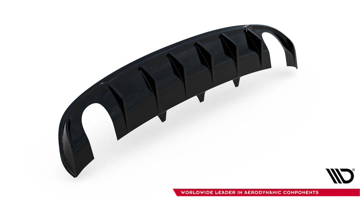Rear Valance suitable for Audi A4 S-Line Sedan / Avant B8 (Version with single exhaust tips on both sides)