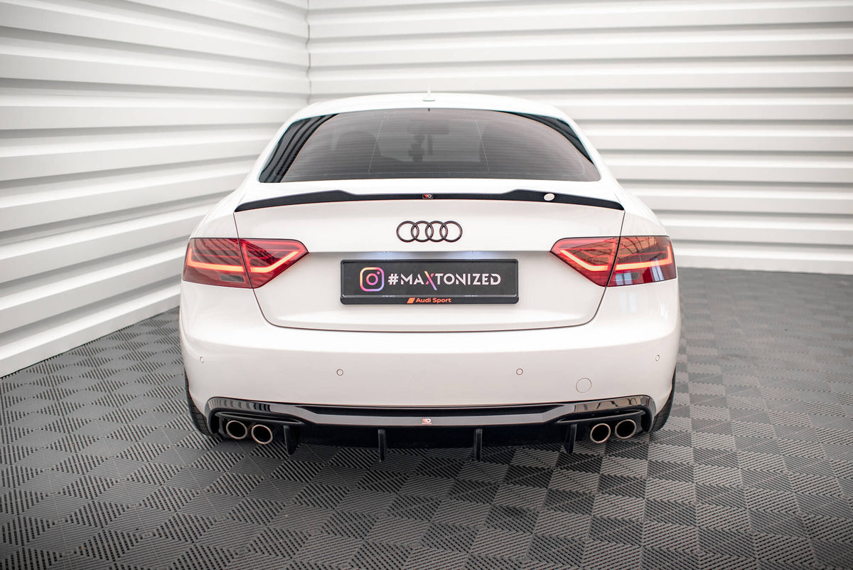 Rear Valance suitable for Audi A5 Coupe 8T Facelift (Version with dual exhausts on both sides)