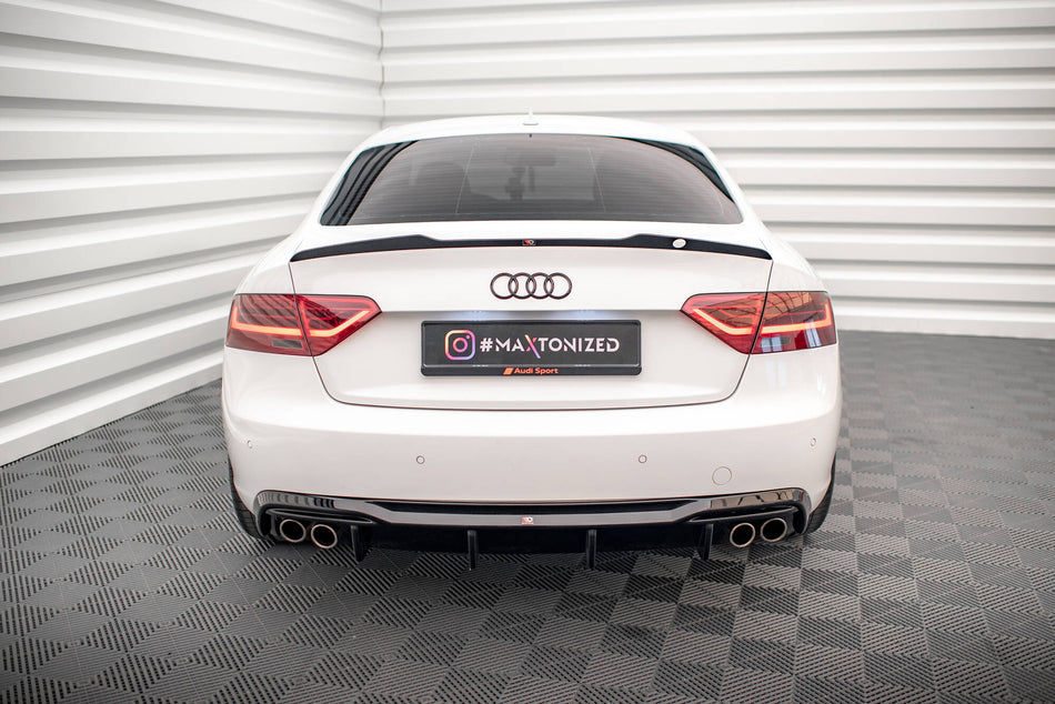 Rear Valance suitable for Audi A5 Coupe 8T Facelift (Version with dual exhausts on both sides)