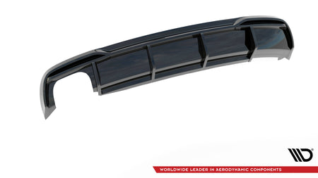 Rear Valance suitable for Audi A5 Coupe 8T Facelift (Version with dual exhausts on one side)