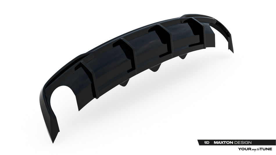 Rear Valance suitable for Audi A5 Coupe 8T Facelift (Version with single exhausts on both sides)