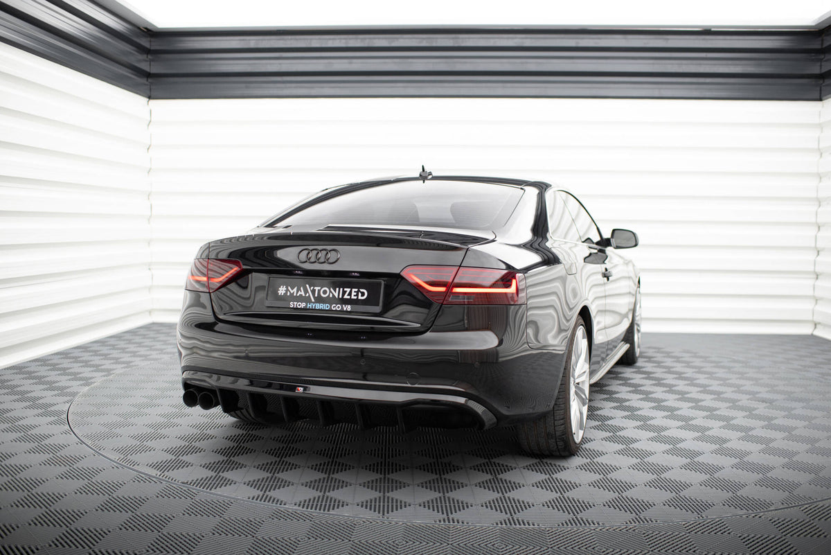 Rear Valance suitable for Audi A5 Coupe / Cabrio S-Line 8T (Single side dual exhaust version)