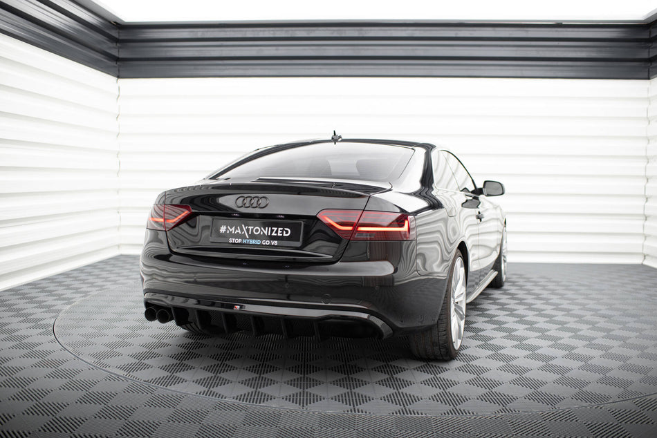 Rear Valance suitable for Audi A5 Coupe / Cabrio S-Line 8T (Single side dual exhaust version)