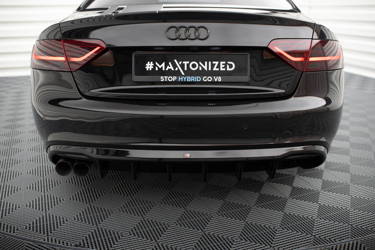 Rear Valance suitable for Audi A5 Coupe / Cabrio S-Line 8T (Single side dual exhaust version)