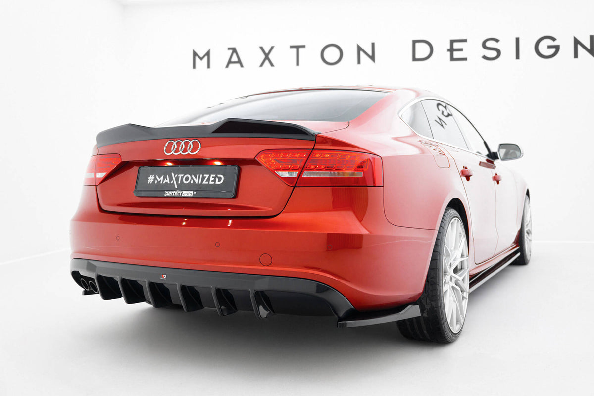 Rear Valance suitable for Audi A5 S-Line Sportback 8T (Version with dual exhaust tips on one side)