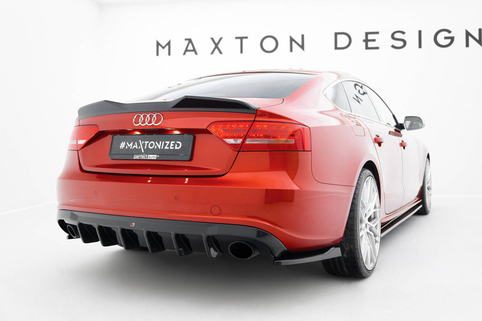 Rear Valance suitable for Audi A5 S-Line Sportback 8T (Version with single exhaust tips on both sides)