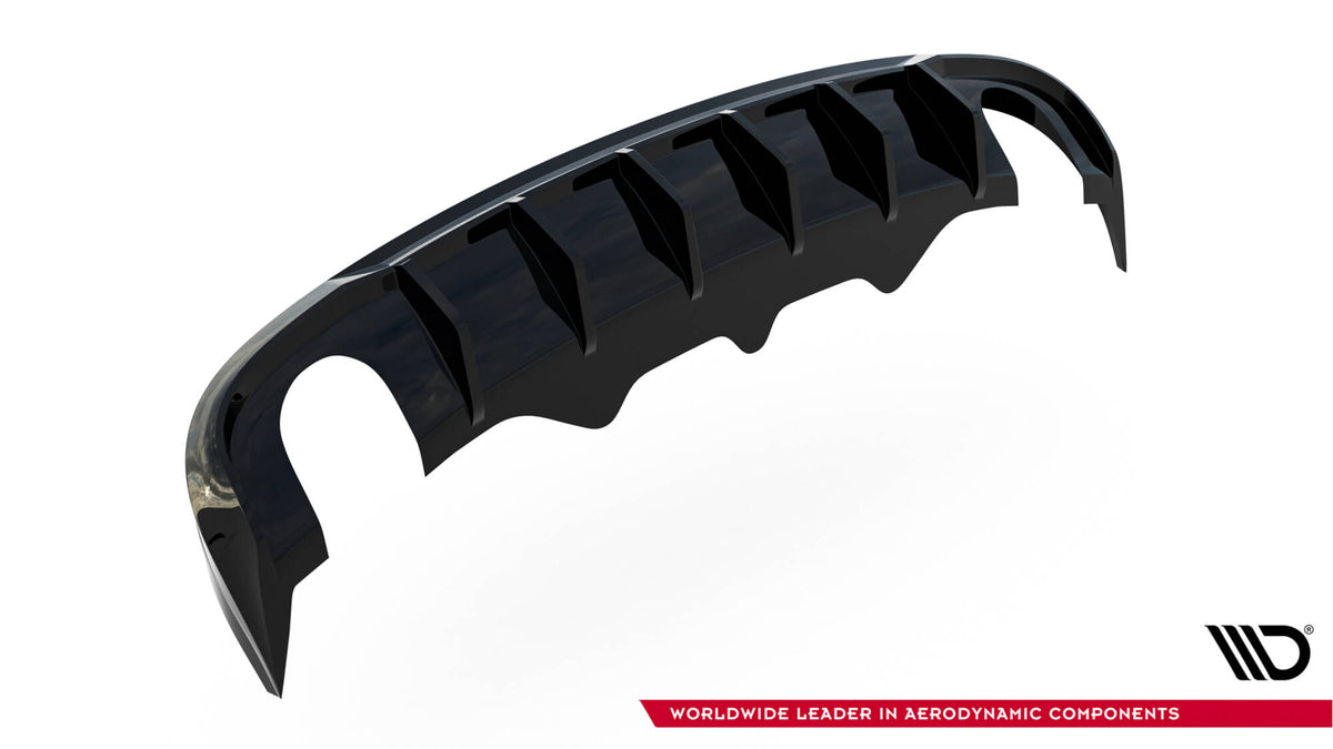 Rear Valance suitable for Audi A5 S-Line Sportback 8T (Version with single exhaust tips on both sides)