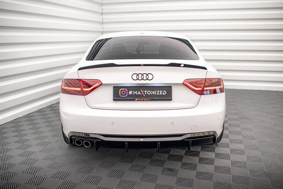 Rear Valance suitable for Audi A5 Sportback 8T Facelift  (Version with dual exhausts on one side)