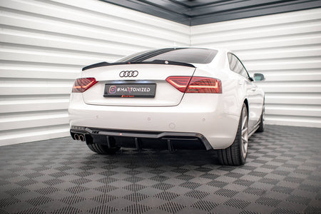 Rear Valance suitable for Audi A5 Sportback 8T Facelift  (Version with dual exhausts on one side)