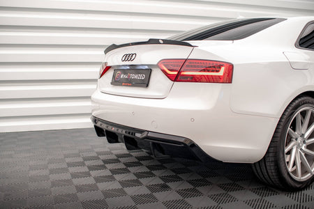 Rear Valance suitable for Audi A5 Sportback 8T Facelift  (Version with dual exhausts on one side)
