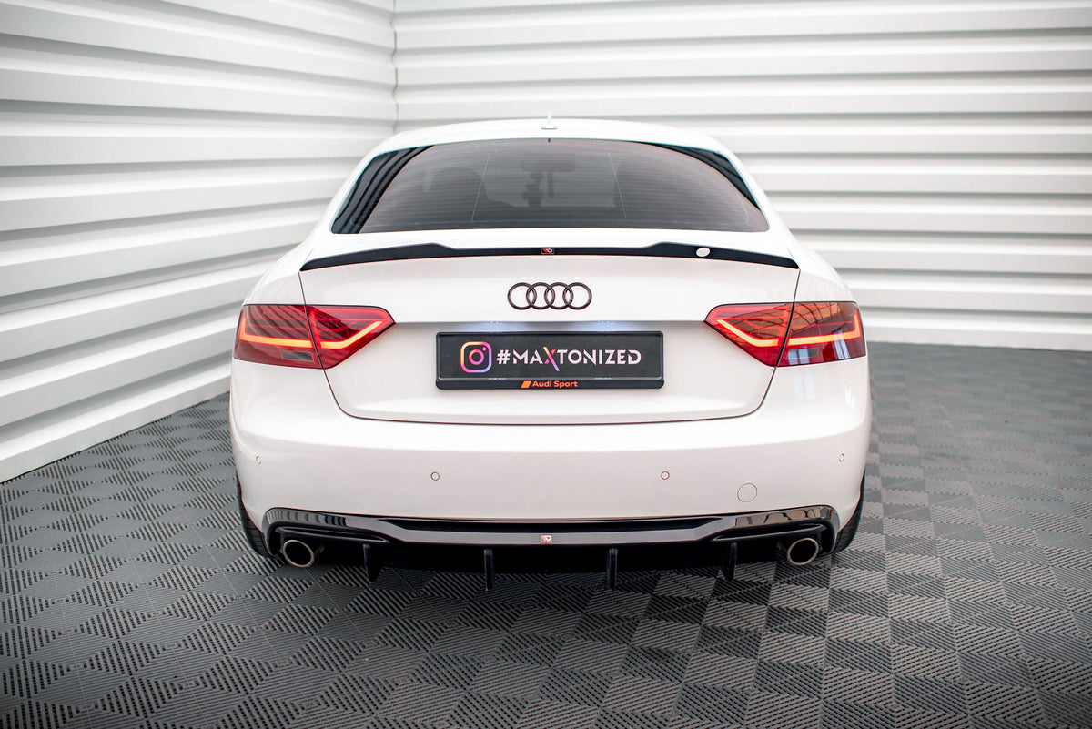 Rear Valance suitable for Audi A5 Sportback 8T Facelift (Version with single exhausts on both sides)