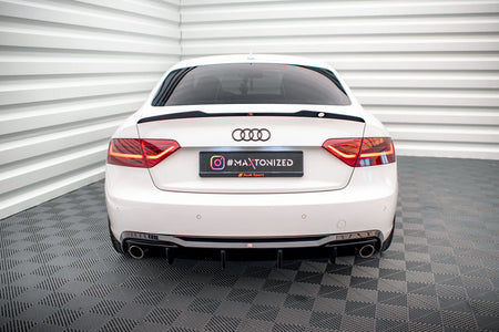 Rear Valance suitable for Audi A5 Sportback 8T Facelift (Version with single exhausts on both sides)