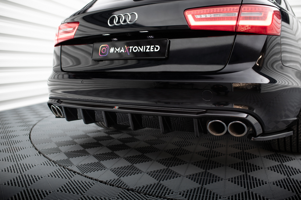 Rear Valance suitable for Audi A6 Sedan / Avant C7 (Version with dual exhausts on both sides)