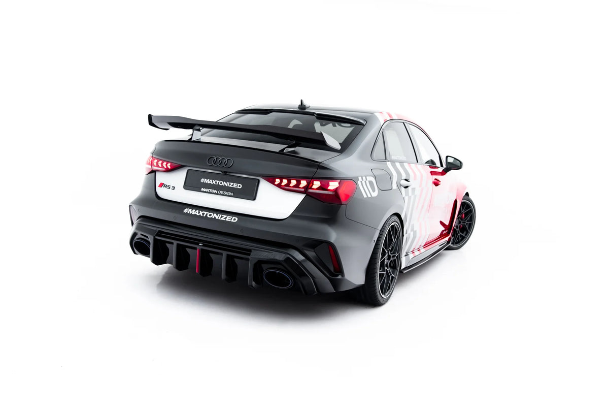 Rear Valance suitable for Audi RS3 Sedan 8Y Facelift (Version with original reflector)