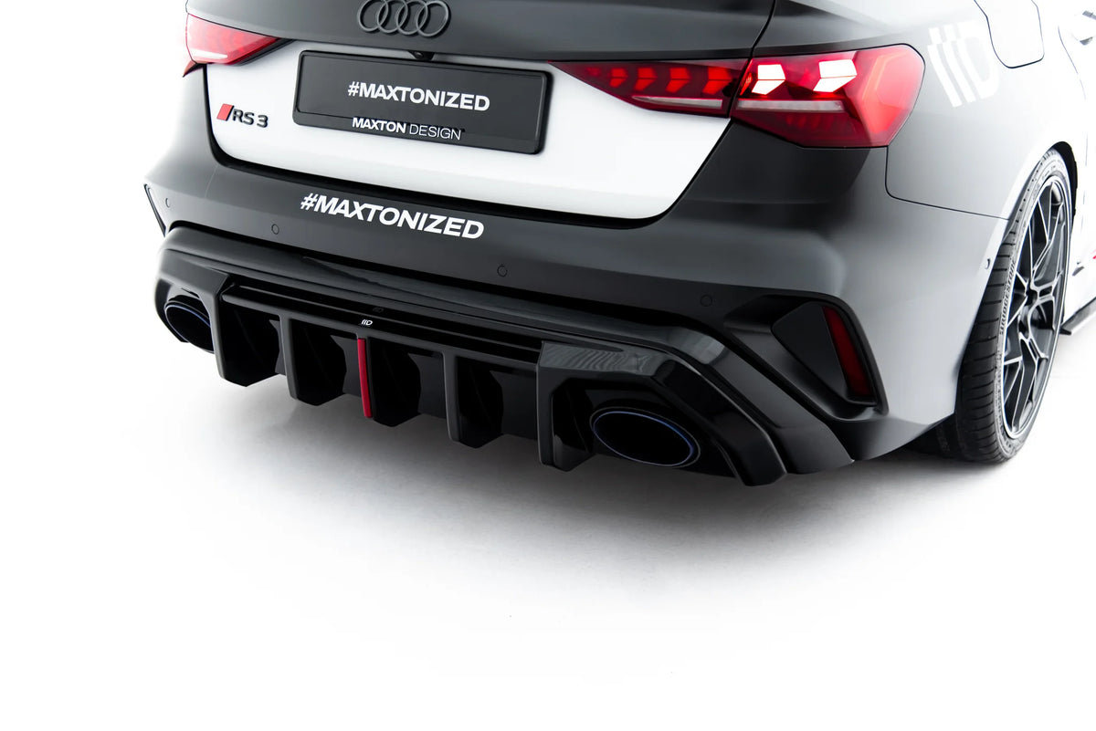 Rear Valance suitable for Audi RS3 Sedan 8Y Facelift (Version with original reflector)