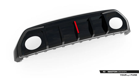 Rear Valance suitable for Audi RS3 Sedan 8Y Facelift (Version with original reflector)