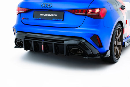 Rear Valance suitable for Audi RS3 Sportback 8Y Facelift (Version with LED light)
