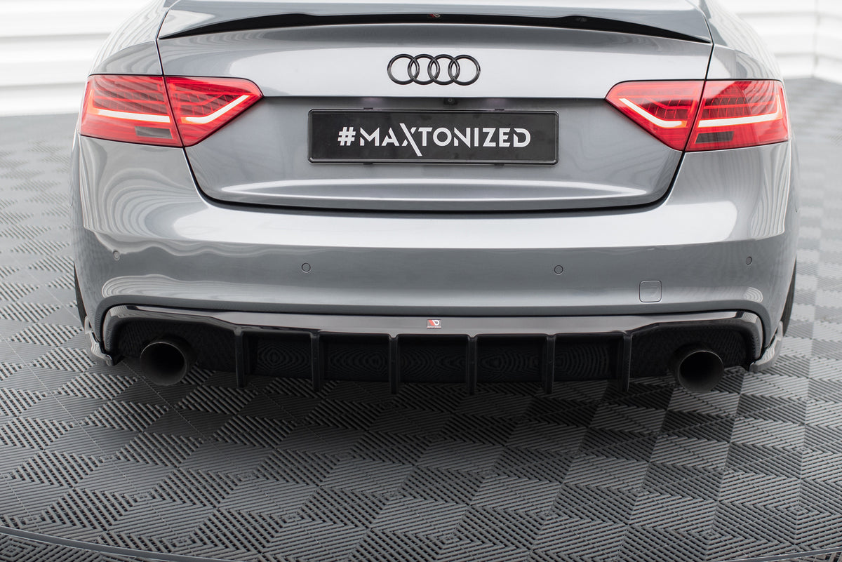 Rear Valance suitable for Audi S5 / A5 S-Line 8T Facelift (Version with single exhausts on both sides)