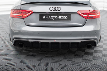 Rear Valance suitable for Audi S5 / A5 S-Line 8T Facelift (Version with single exhausts on both sides)