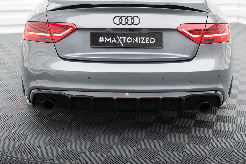 Rear Valance suitable for Audi S5 / A5 S-Line 8T Facelift (Version with single exhausts on both sides)