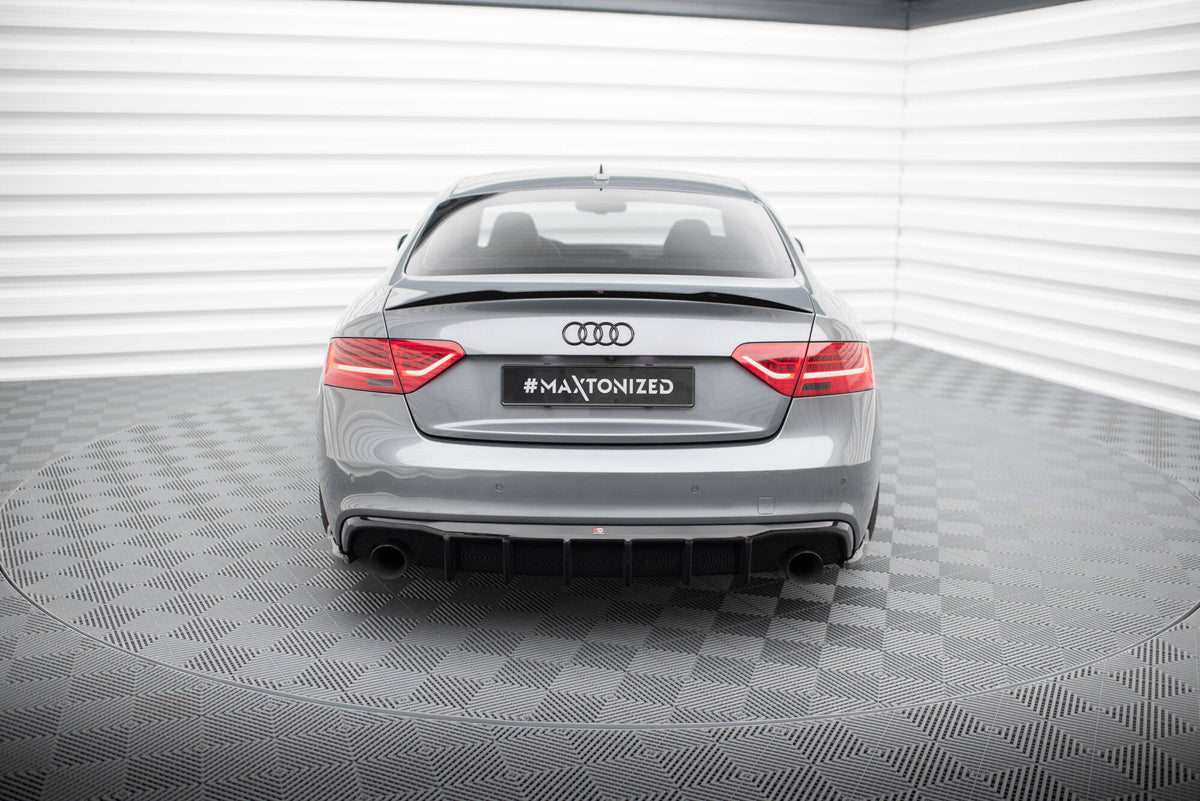 Rear Valance suitable for Audi S5 / A5 S-Line 8T Facelift (Version with single exhausts on both sides)